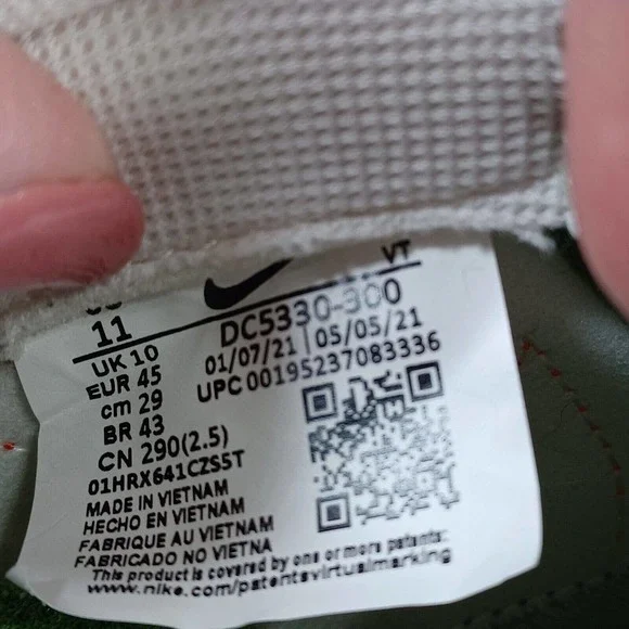 Nike Men's 11 Air Max Pre-Day LX Sneaker Chlorophyll/Camellia-Treeline Retro - Picture 10 of 10